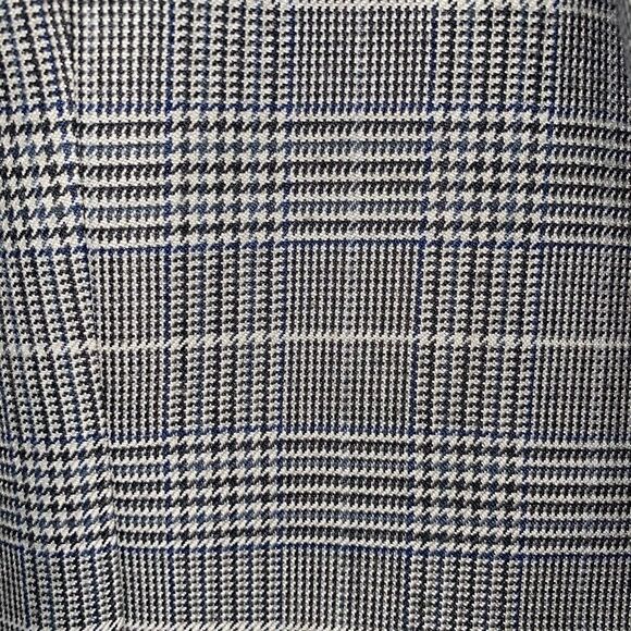 Stafford essentials mens 44R black & white button plaid blazer - Picture 9 of 13